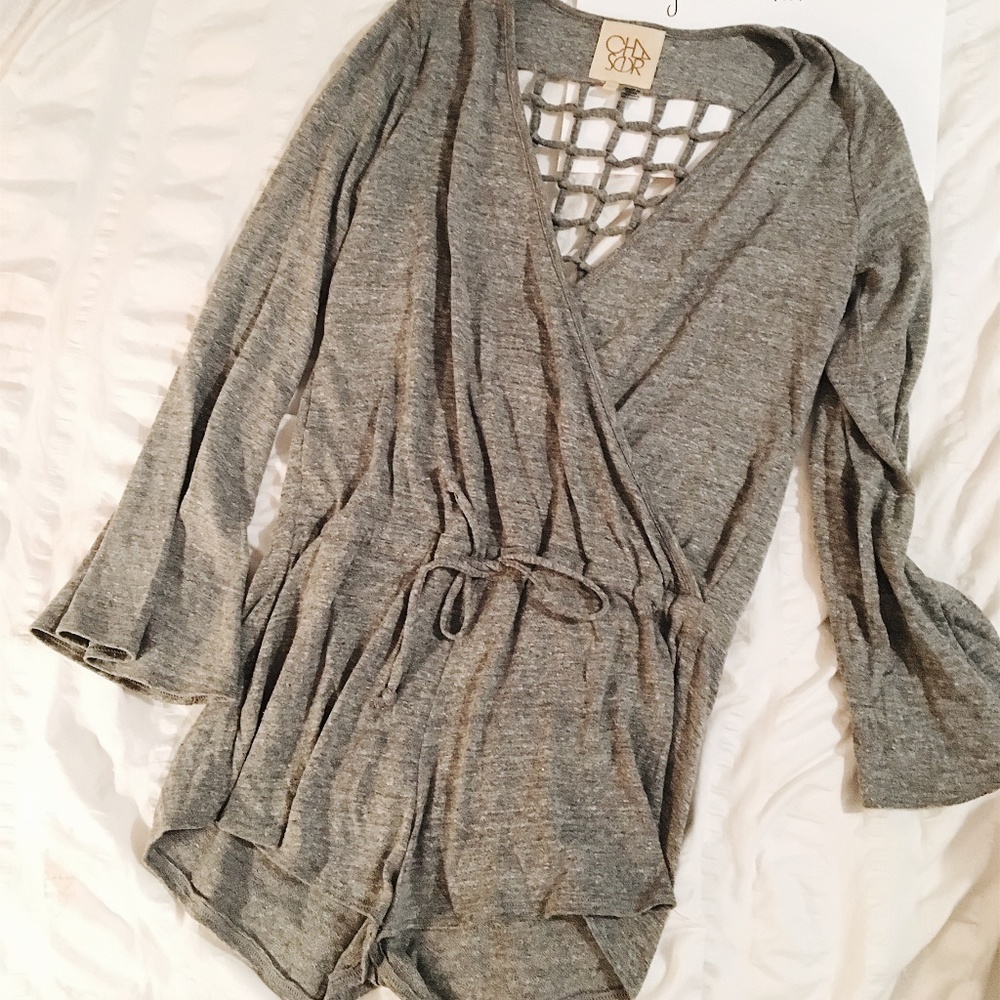 Chaser Grey Romper (Size XS)